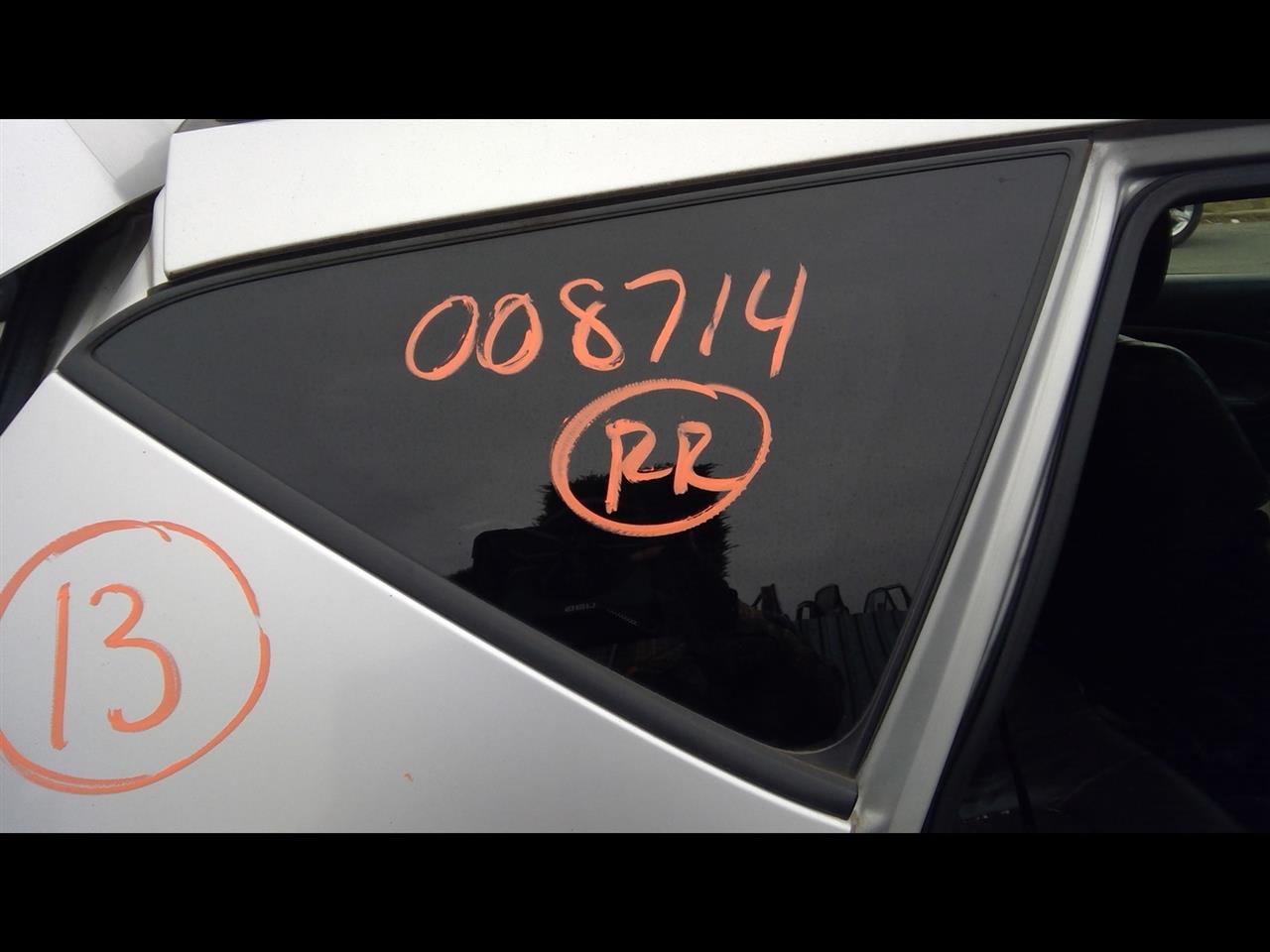 2013 NISSAN MURANO  11-14 4 Dr (privacy Tint) R. Quarter Glass