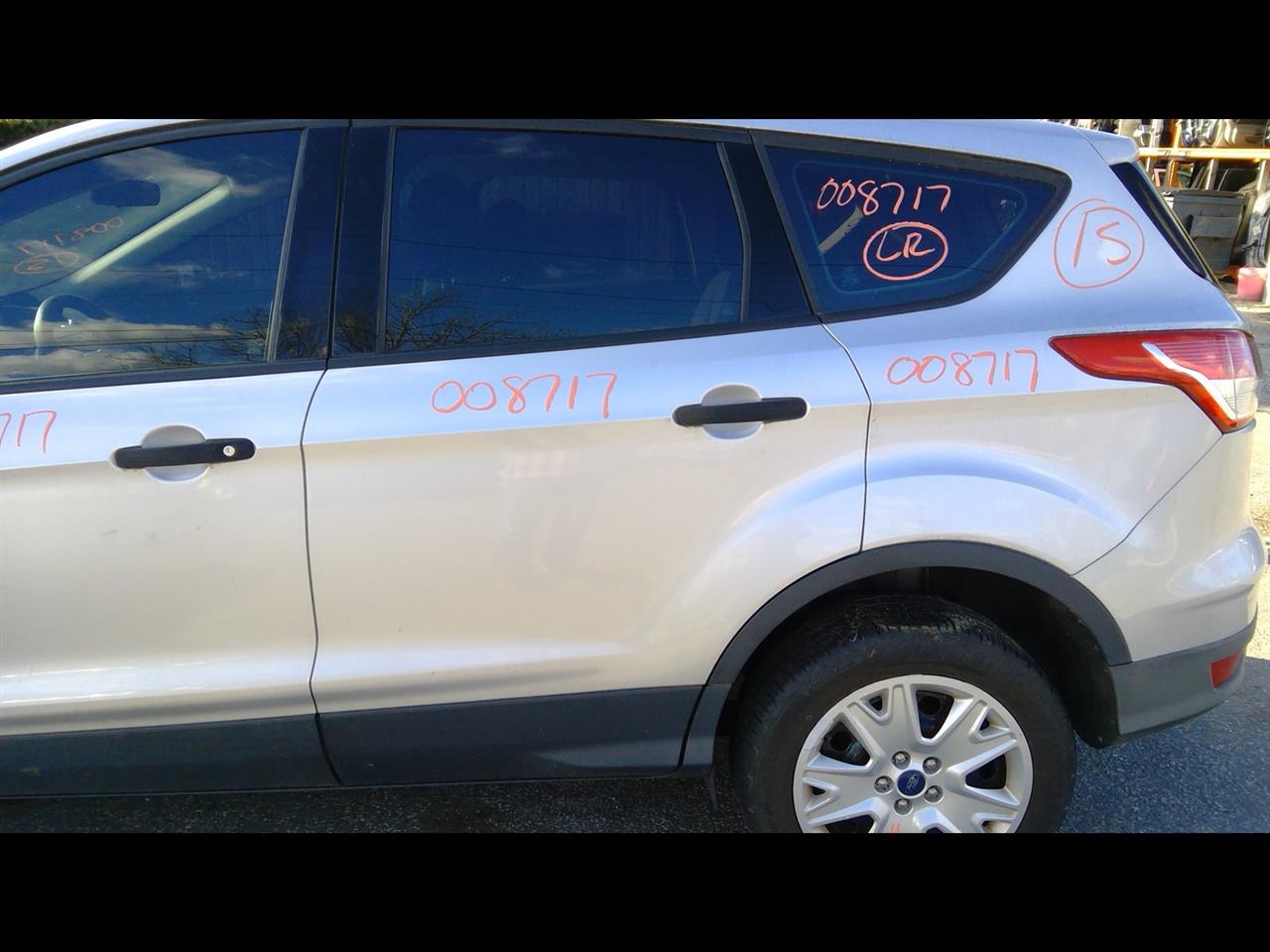 2015 FORD ESCAPE  13-19 (electric Windows) Privacy Tint Glass W/o Automatic Down; L. Door Assembly Rear Side