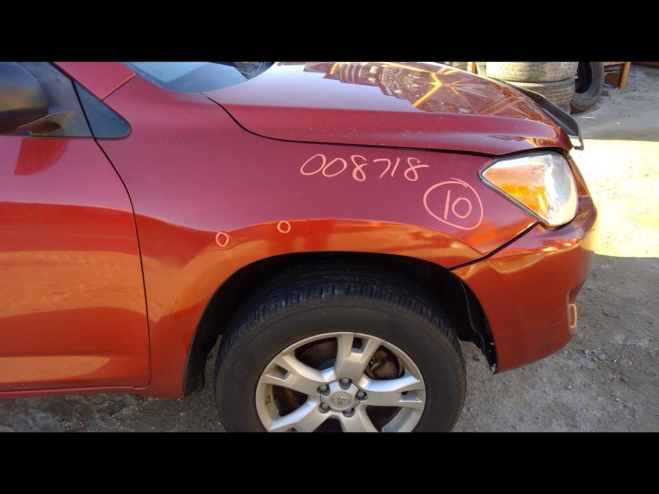 TOYOTA RAV4 2009-2011 R., (without antenna), w/o fender flare Fender