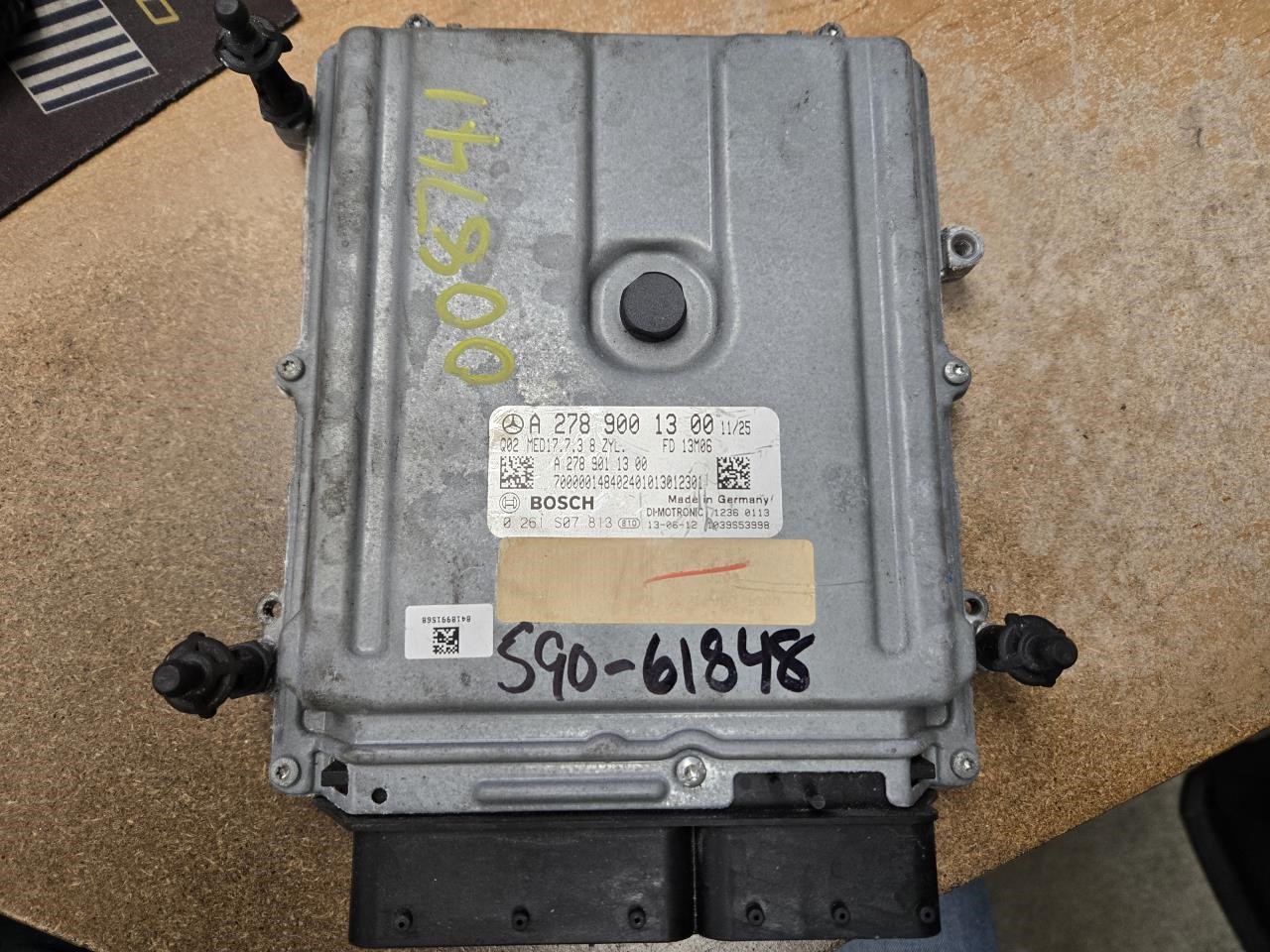 2014 MERCEDES-BENZ MERCEDES GL-CLASS  14-16 166 Type Electronic Control Module; GL63 Engine Control Module