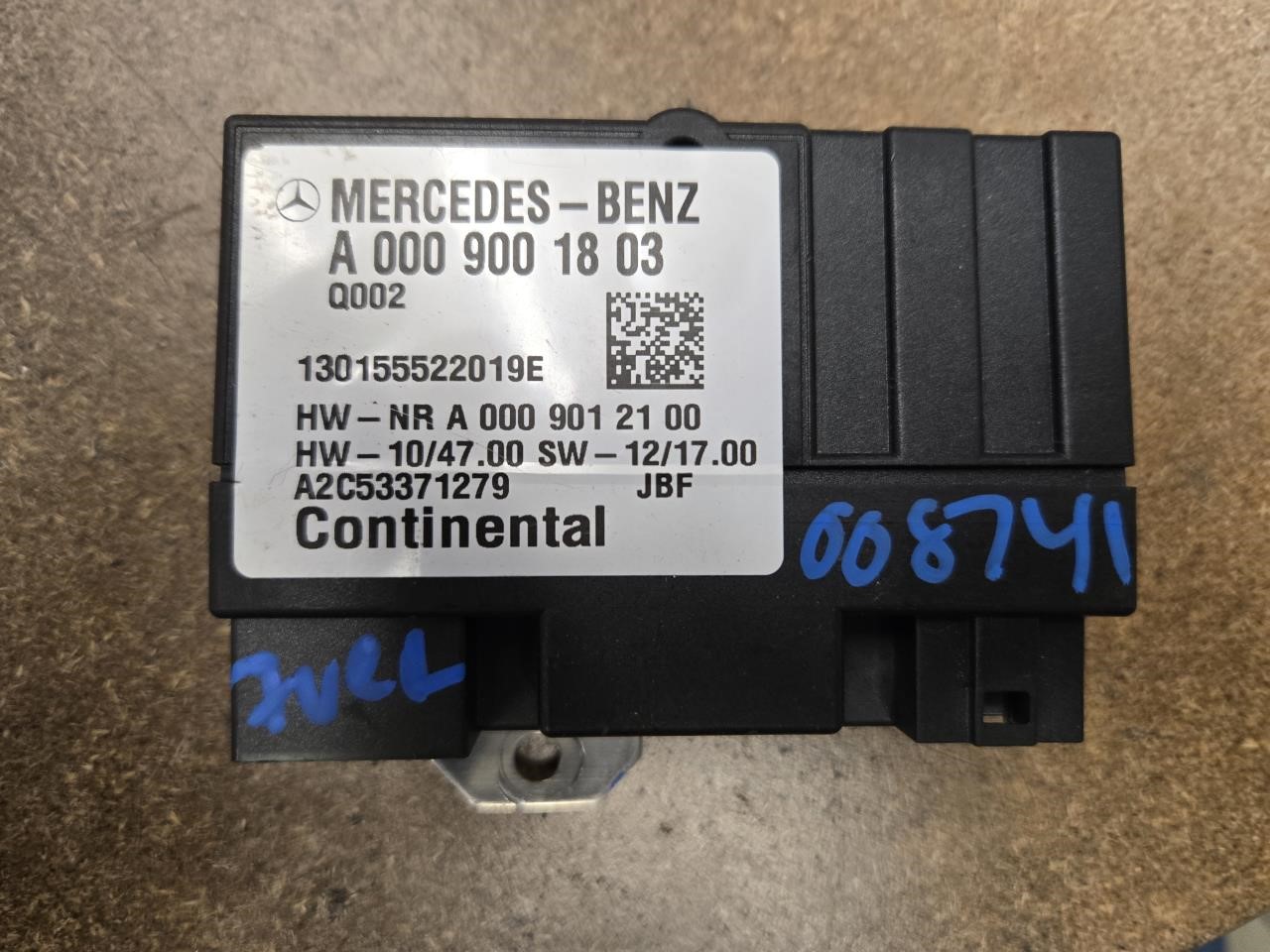 2014 MERCEDES-BENZ MERCEDES GL-CLASS  15 166 Type Fuel Pump; GL63 ID 0009007306 Chassis Control Module