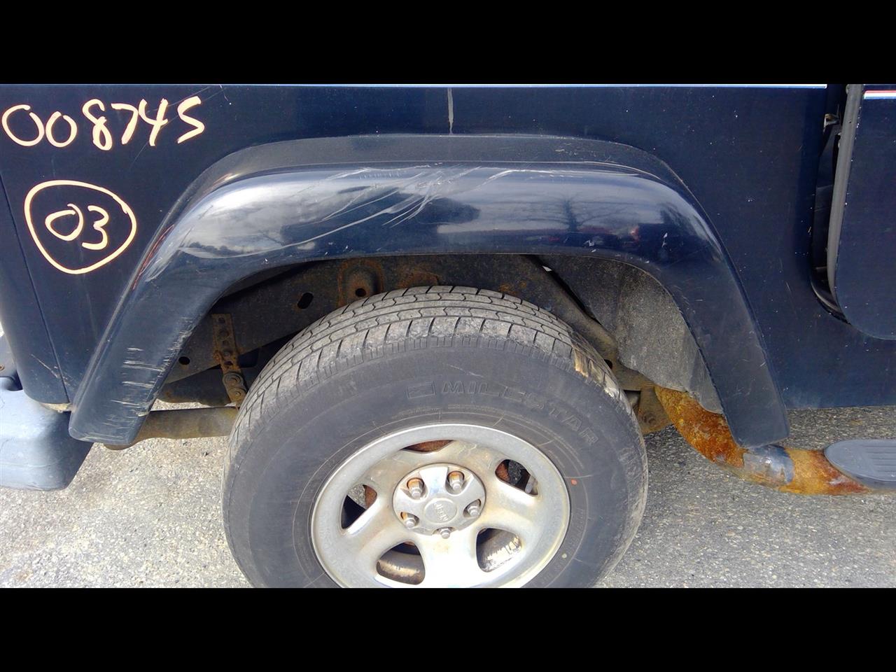 2003 JEEP WRANGLER Fender Flare Exterior