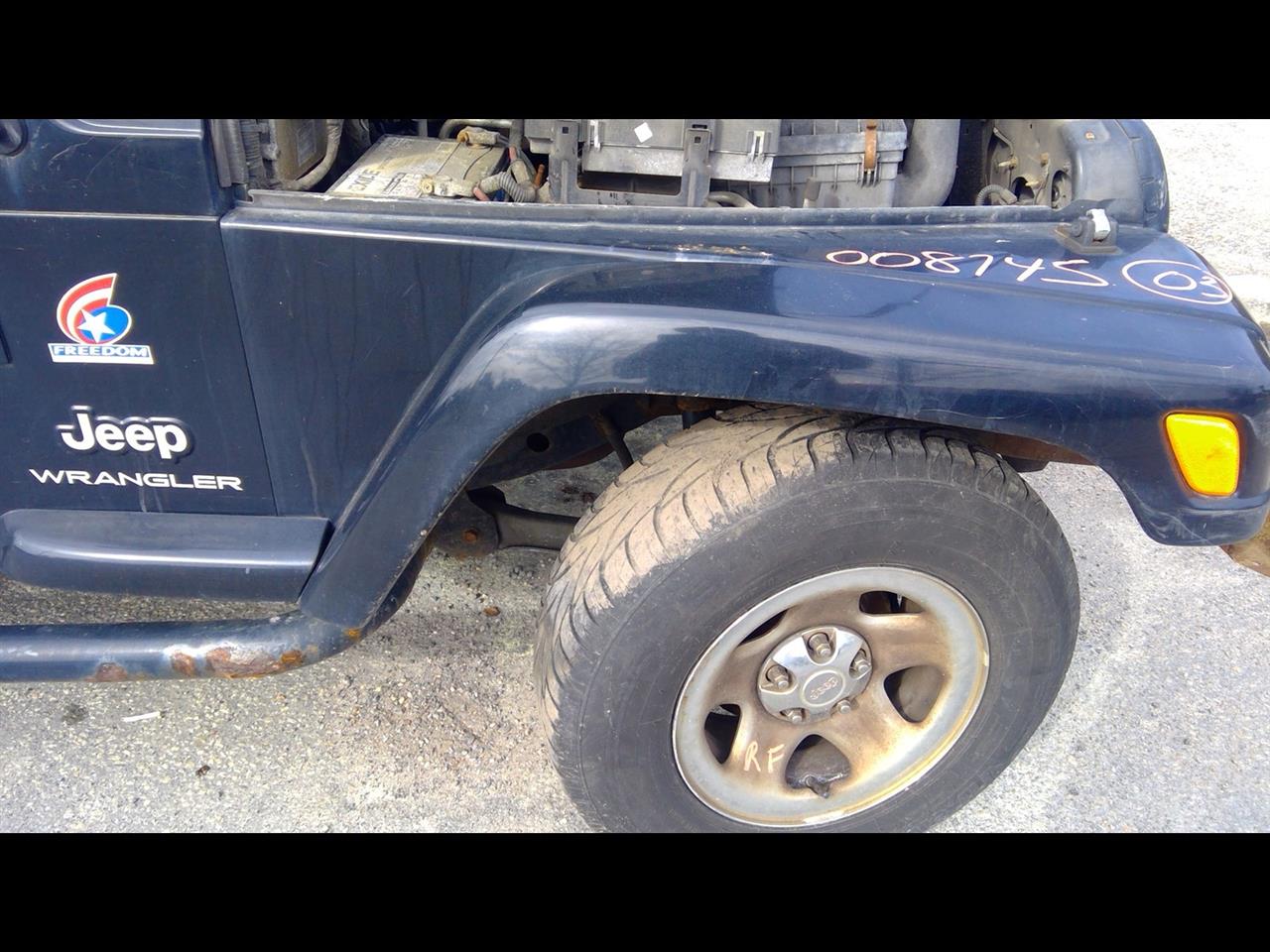 2003 JEEP WRANGLER Fender Flare Exterior