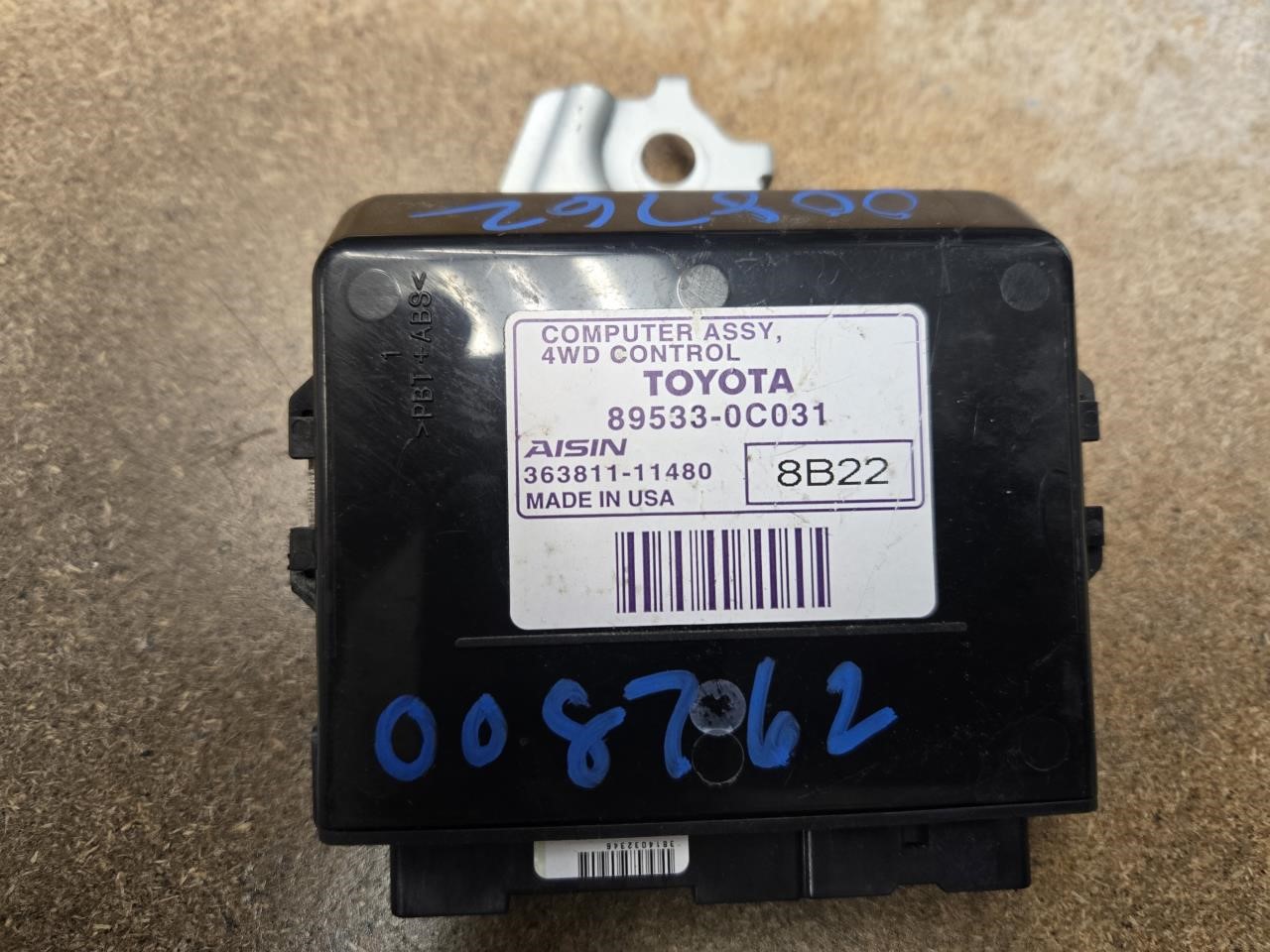 TOYOTA TUNDRA 2007-2010 Transfer Case (RH dash) Chassis Control Module