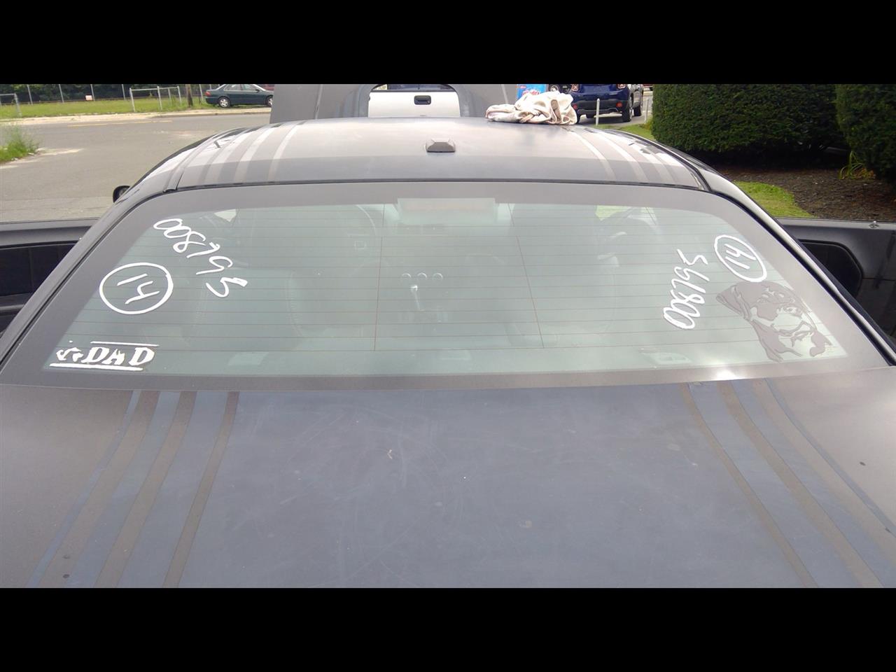 2014 DODGE CHALLENGER  08-14 Back Glass