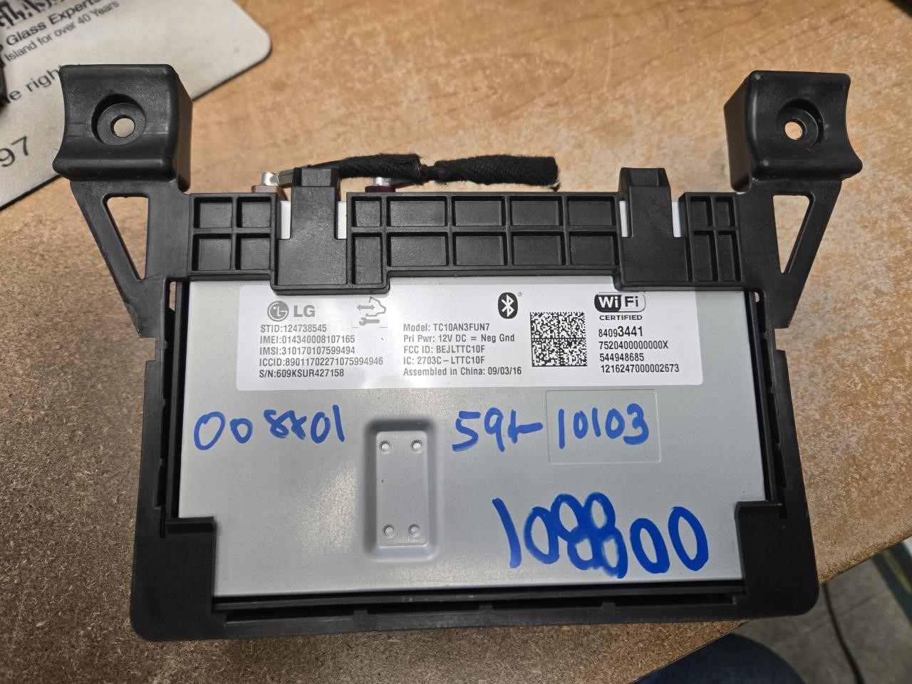 2017 GMC YUKON XL 1500  17 Communication; Telematics (center Dash Behind Radio) ID 84093441 Chassis Control Module