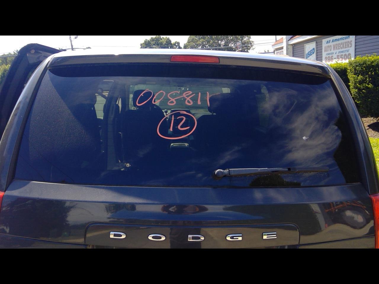2012 DODGE CARAVAN  20 Privacy Tint Back Glass