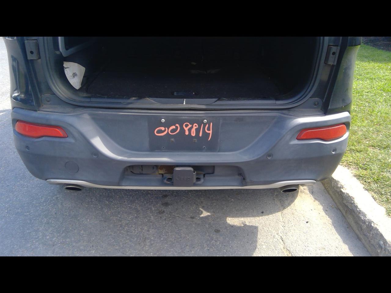 2014 JEEP CHEROKEE  14-18 W/o Rear Tow Hook; W/trailer Hitch W/park Assist Front And Rear W/blind Spot Alert Bumper Assembly Rear