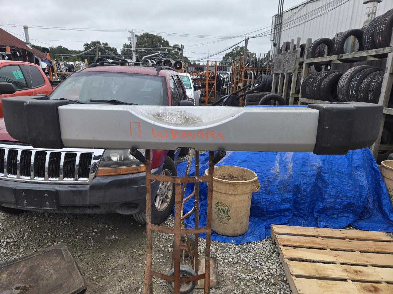 2017 JEEP WRANGLER  18 VIN W (6th Digit JK Body) Plastic Bumper W/o Rear Fog Lamps Bumper Assembly Rear