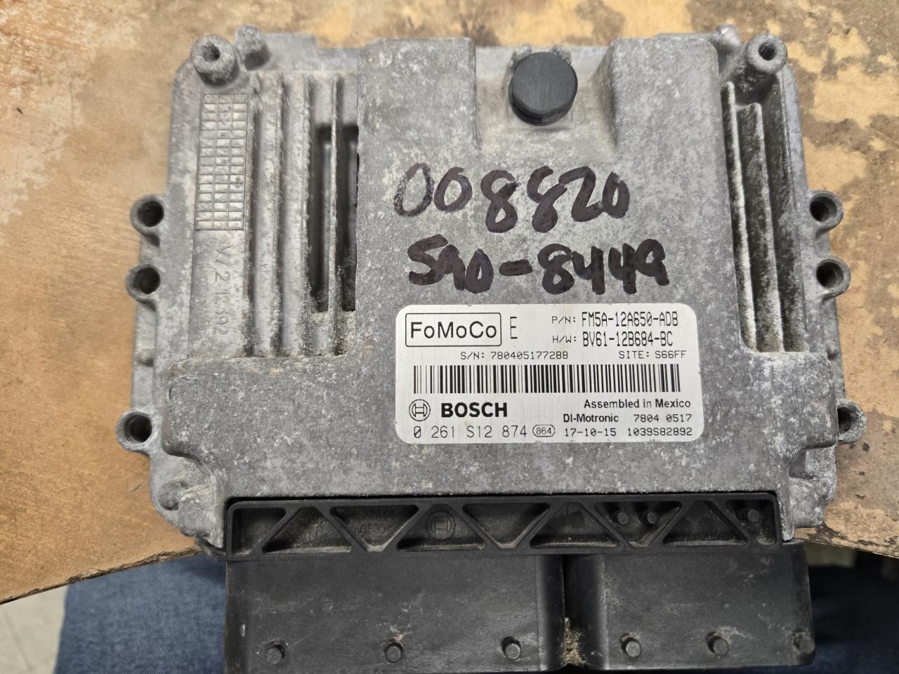 2018 FORD FOCUS  17-18 Electronic Control Module; Gasoline 2.0L W/o Turbo; (VIN 2 8th Digit) Engine Control Module