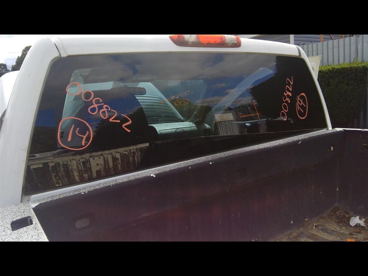 2014 CHEVROLET SILVERADO 2500 PICKUP  08-14 Fixed Non-heated W/o Privacy Tint Back Glass