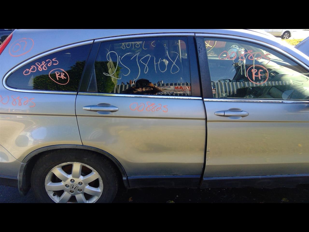 2007 HONDA CR-V  07-11 (electric) R. Privacy Tint Glass Door Assembly Rear Side