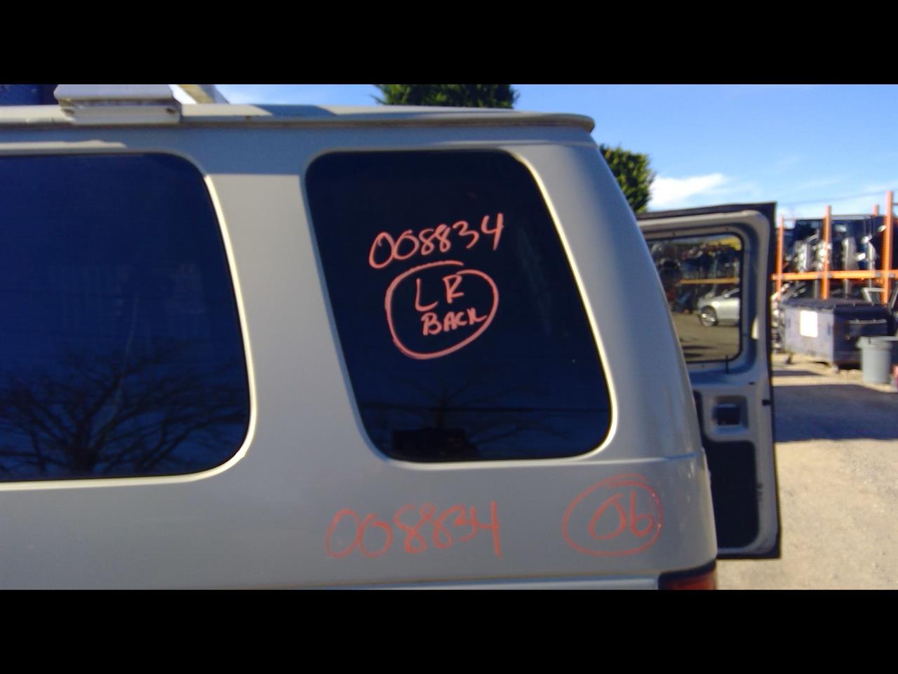 2006 FORD FORD E350 VAN  98-14 Extended Van Rear Privacy Tint L. Quarter Glass
