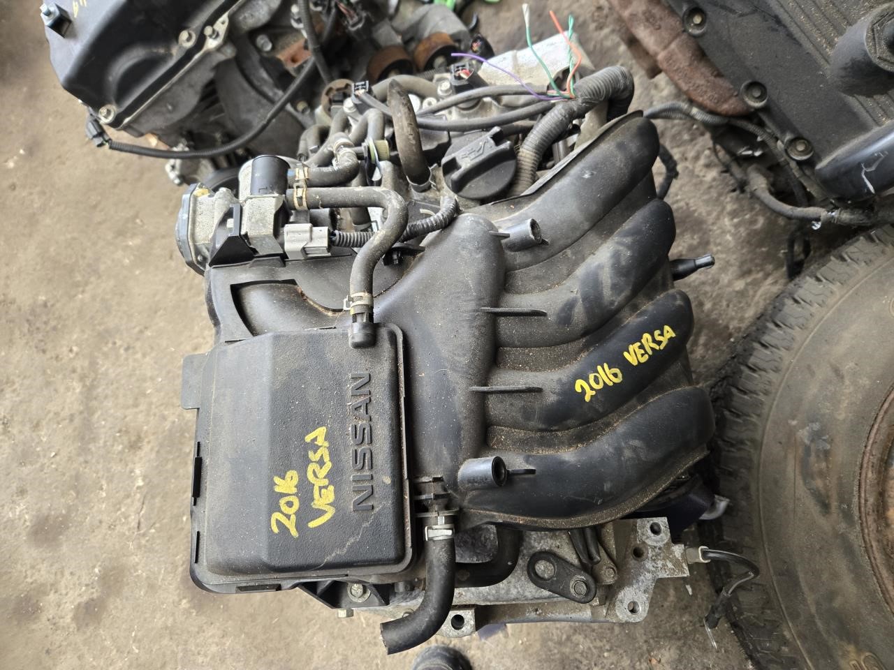 2016 NISSAN VERSA  17 (1.6L VIN C 4th Digit HR16DE) Engine Assembly