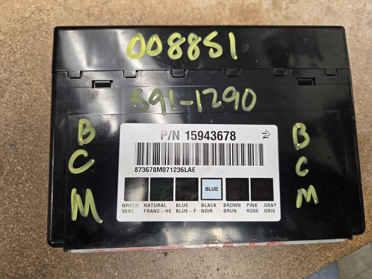 2007 CHEVROLET AVALANCHE 1500  11 Body Control (BCM); Chassis Control Module