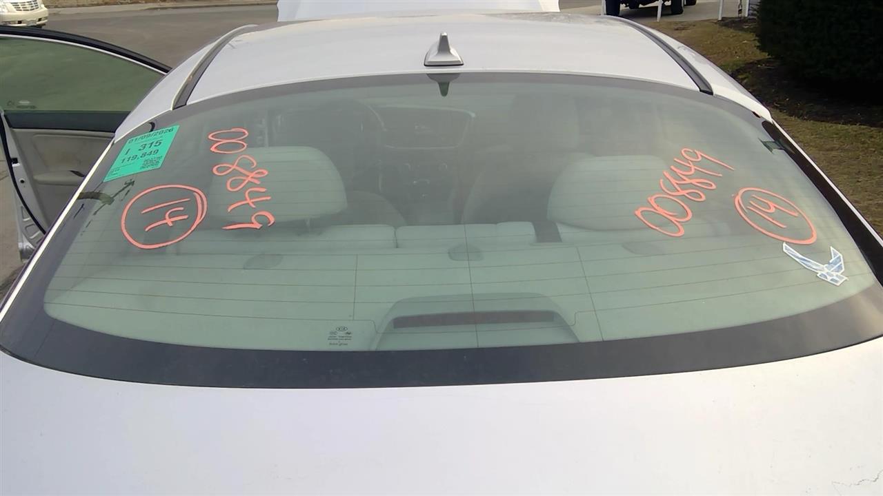 2014 KIA OPTIMA  11-15 W/o Solar Back Glass