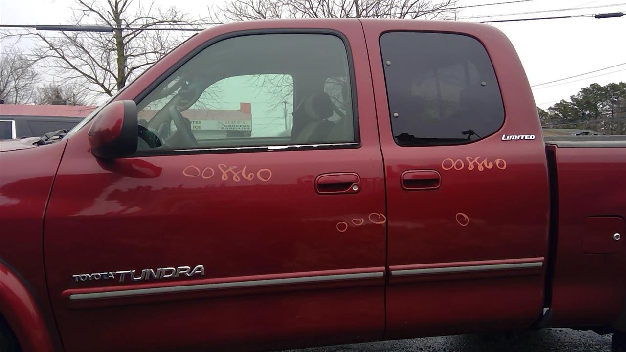 2002 TOYOTA TUNDRA  05-06 W/o Crew Cab; L. Electric Windows W/side Moulding Door Assembly Front