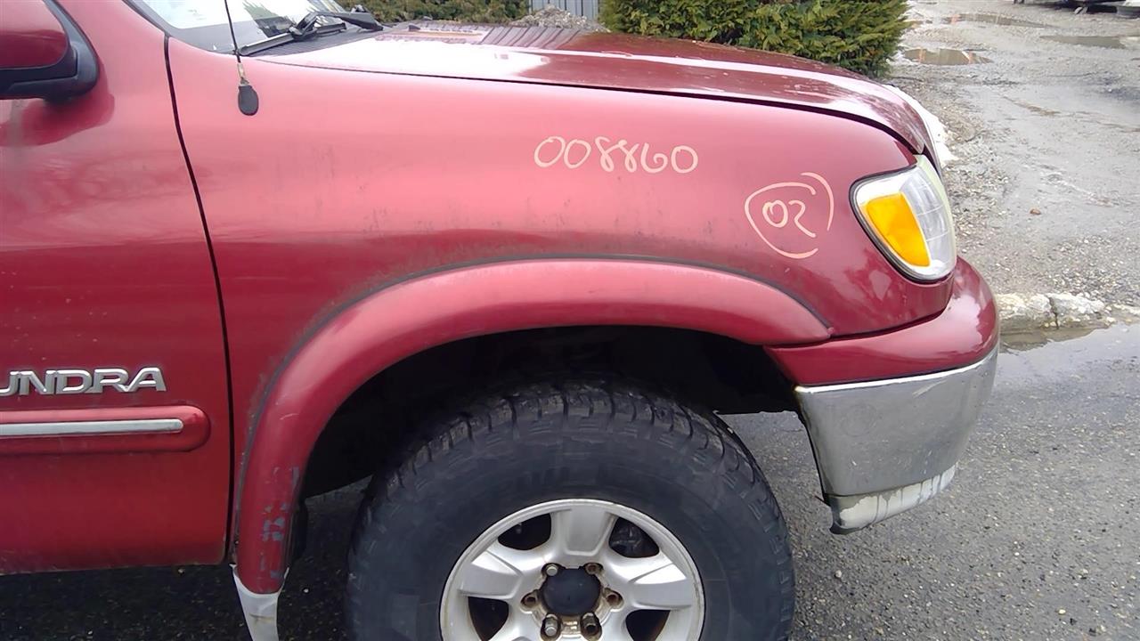 2002 TOYOTA TUNDRA  04-06 W/o Crew Cab; R. W/fender Flare Fender