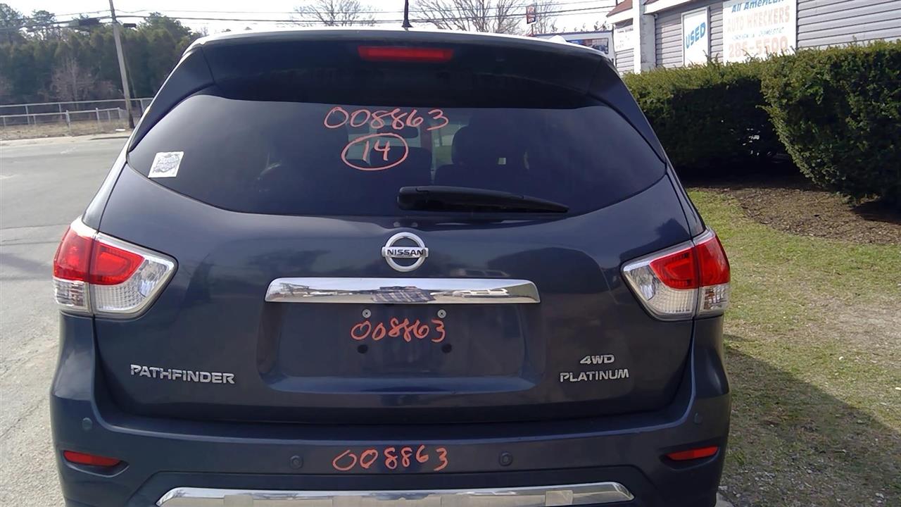 2014 NISSAN PATHFINDER  16 (3.5L) Power Lift Platinum (surround View System) Decklid Tailgate