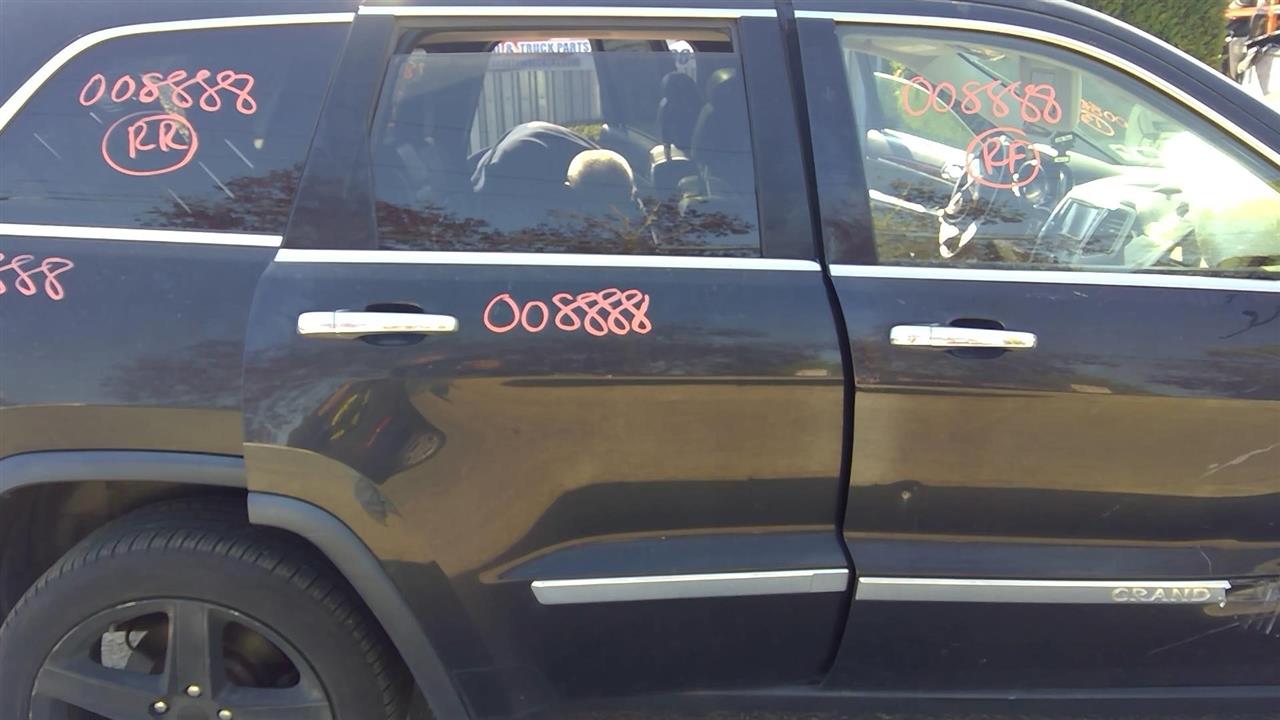 2013 JEEP GRAND CHEROKEE  21-22 WK Body (electric) Tempered Glass Privacy Tint Glass R. Door Assembly Rear Side
