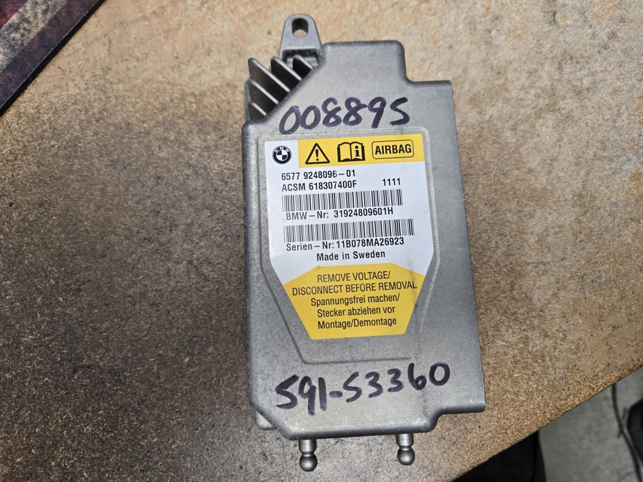 2011 BMW 535I Chassis Control Module
