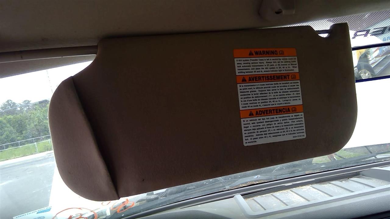 FORD F250SD PICKUP 2008-2010 Regular Cab, L. Sun Visor