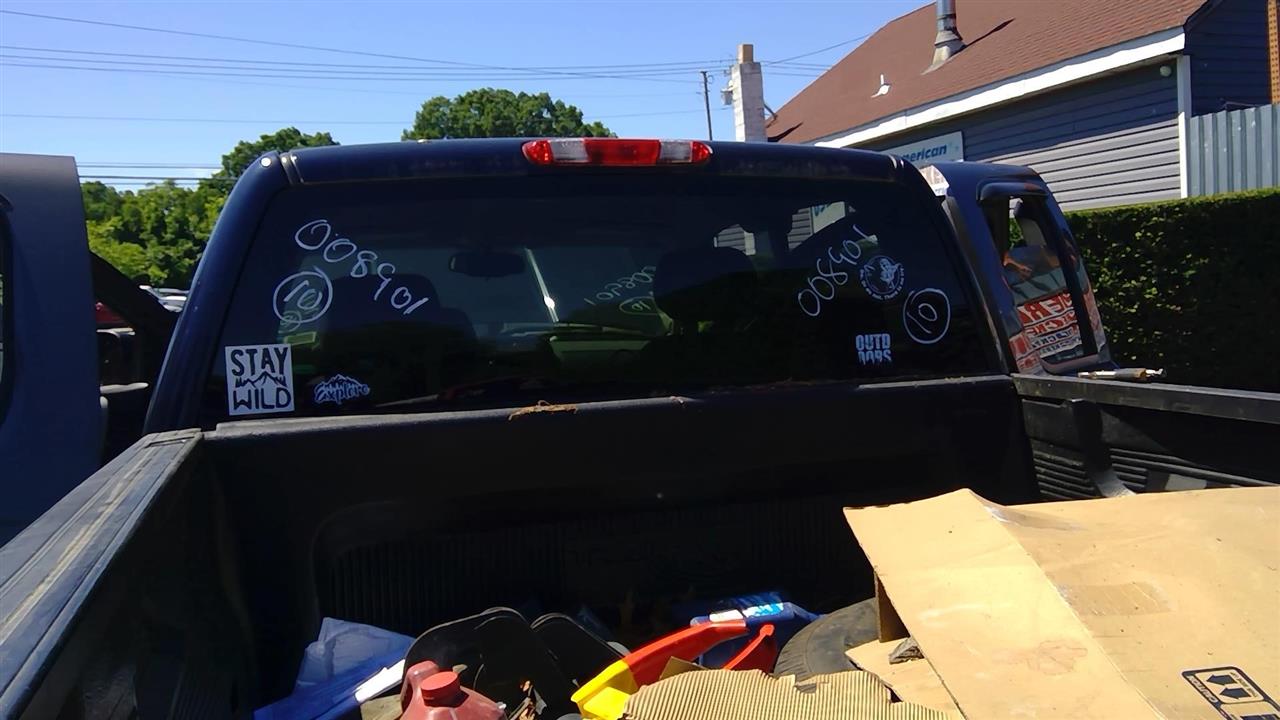 2010 CHEVROLET SILVERADO 1500 PICKUP  08-13 Fixed Non-heated W/privacy Tint Back Glass