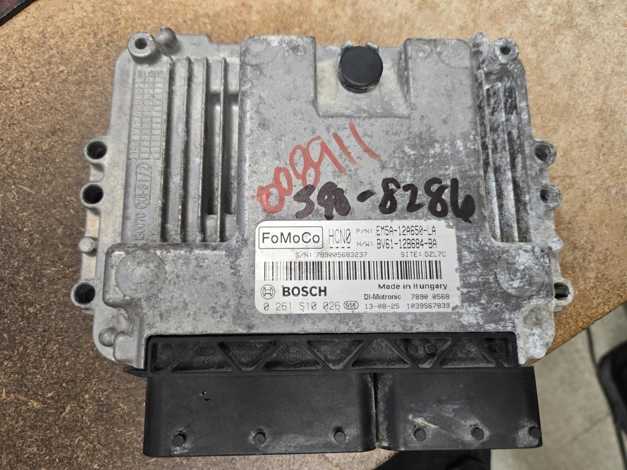 2014 FORD FOCUS  14 Electronic Control Module; Gasoline W/o Turbo; (VIN 2 8th Digit) ID EM5A-LB Engine Control Module