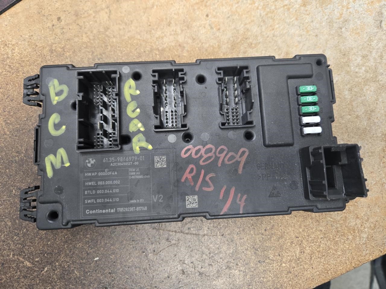 2017 BMW 320I Chassis Control Module