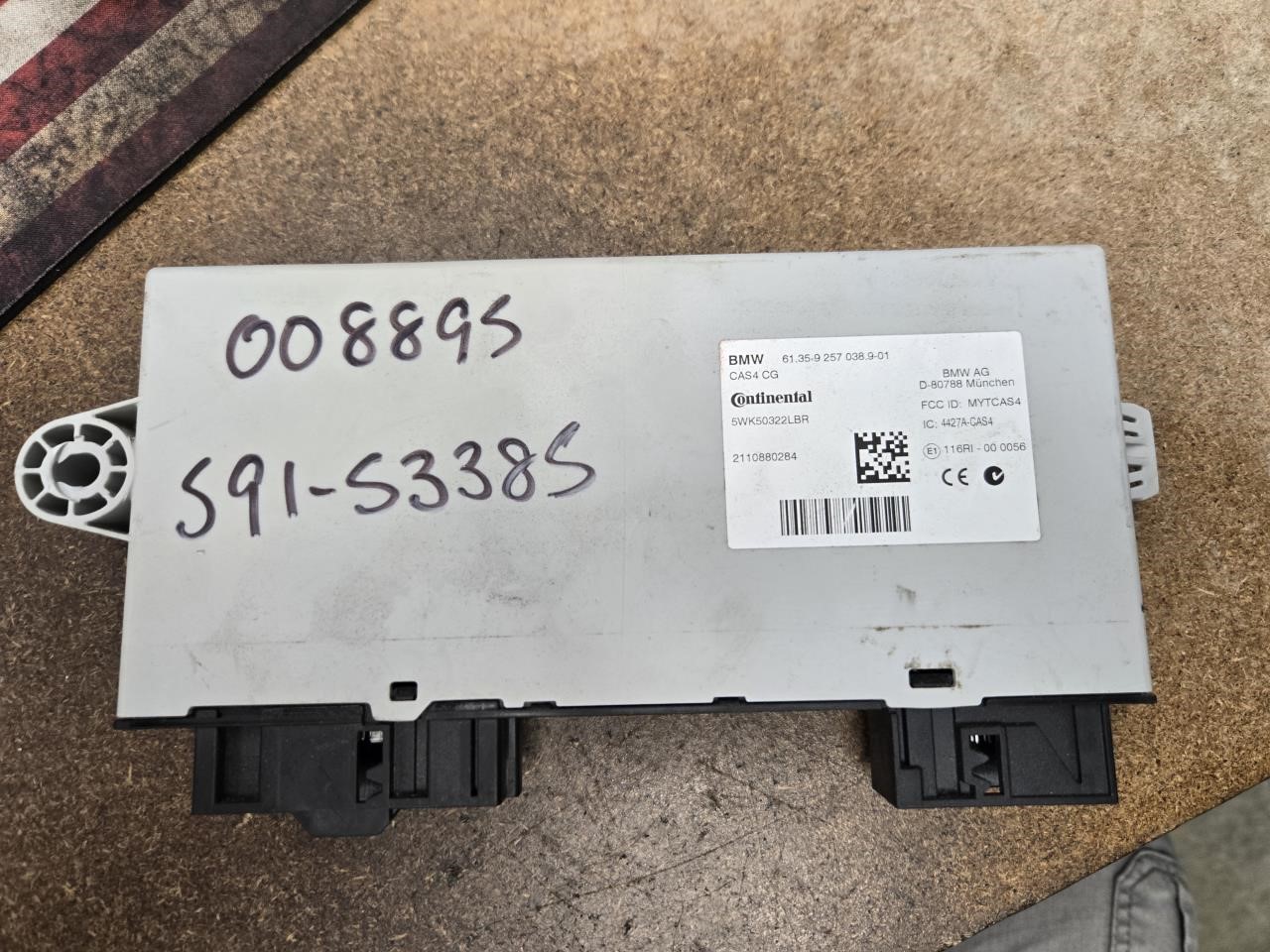 2011 BMW 535I Chassis Control Module