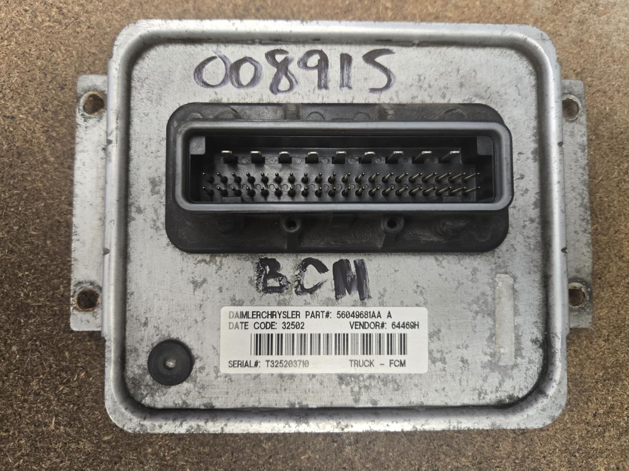 2003 DODGE DODGE 1500 PICKUP  02-05 Body Control (BCM); (LH Front Engine Compartment) Chassis Control Module