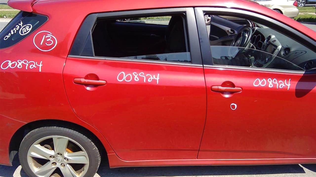 2013 TOYOTA MATRIX  14 (Canada Market) R. Electric Windows Door Assembly Rear Side