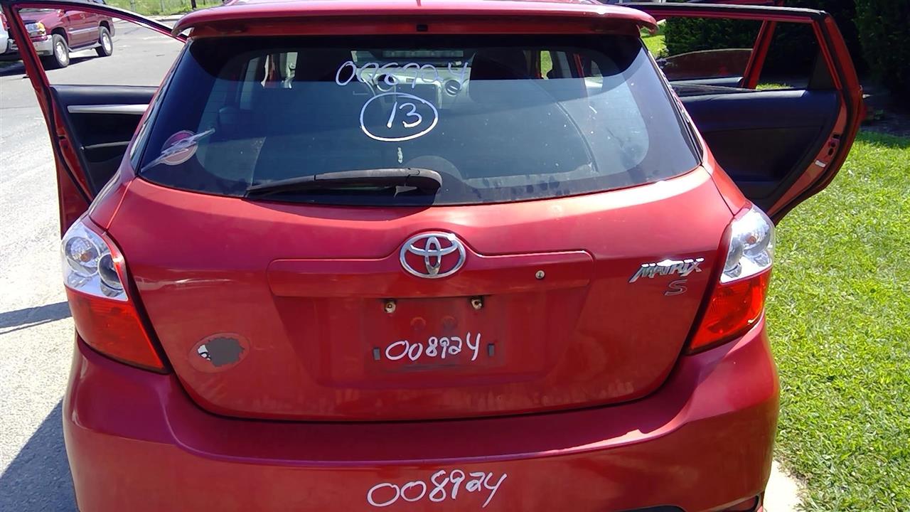 2013 TOYOTA MATRIX  14 (Canada Market) W/spoiler Decklid Tailgate